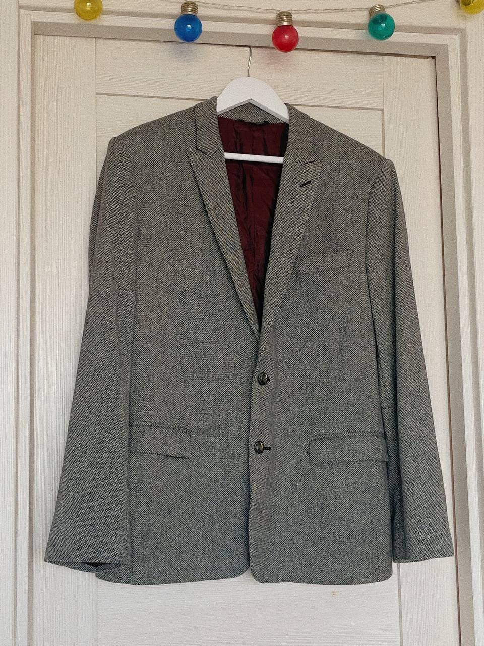 Dolce & Gabbana Dolce & Gabbana Martini Tweed Blazer Grey Size 52R - 14 Thumbnail