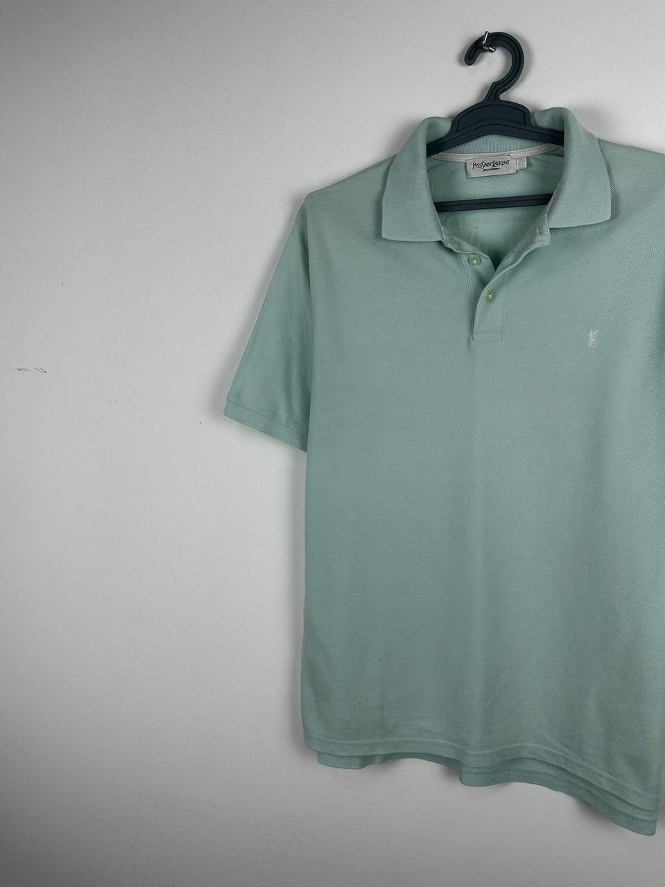 Vintage × Yves Saint Laurent Vintage YSL Yves Saint Laurent Blue Polo Size US L / EU 52-54 / 3 - 3 Thumbnail