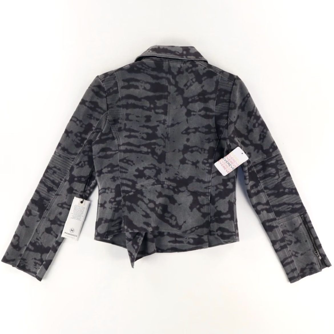 Vintage Marrakech Margot Moto High Stretch Solid Long Sleeve Jacket Blackpearl Women's S Shirt Size S / US 4 / IT 40 - 4 Thumbnail