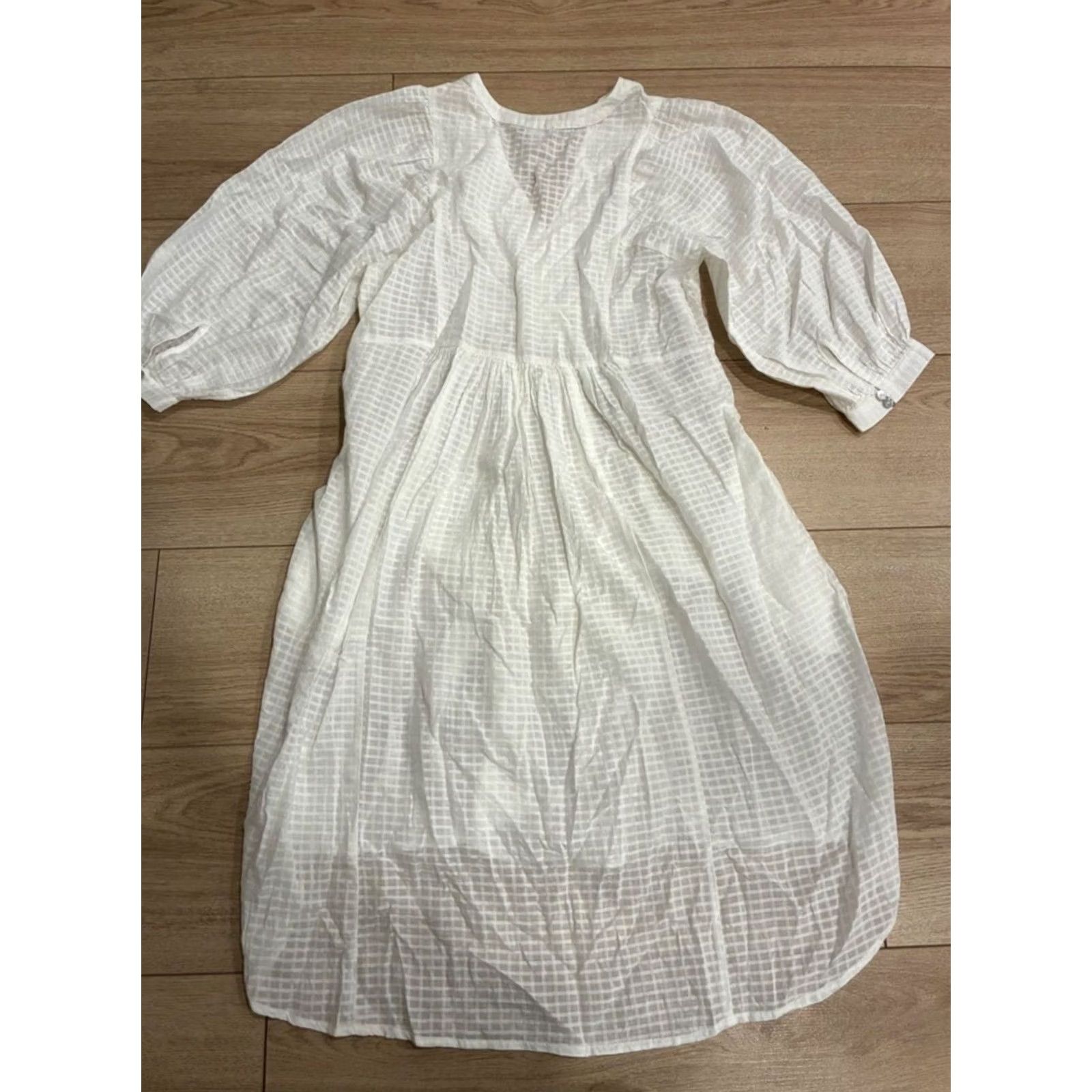 Vintage Sundance Sonata Easy Dress UNLINED Embroidered Cotton Dress Women S Midi White A-Line Regular Size S Size S / US 4 / IT 40 - 8 Thumbnail