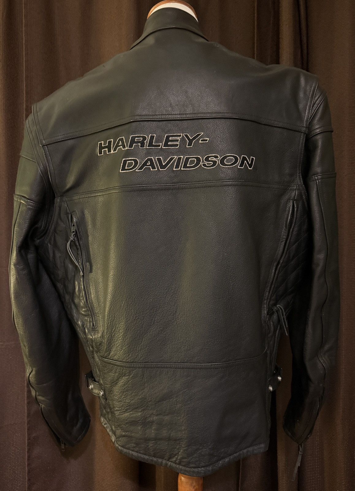 Harley Davidson Harley Davidson Men’s Leather Riding Jkt XL Removable Liner Size US XL / EU 56 / 4 - 8 Thumbnail
