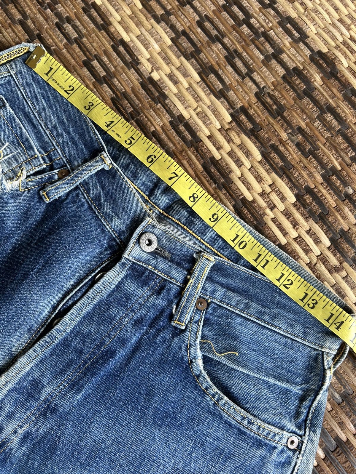 Japanese Brand × Kapital × Vintage Japanese Salvedge Vintage Distressed Denim Jeans Size US 29 - 7 Thumbnail