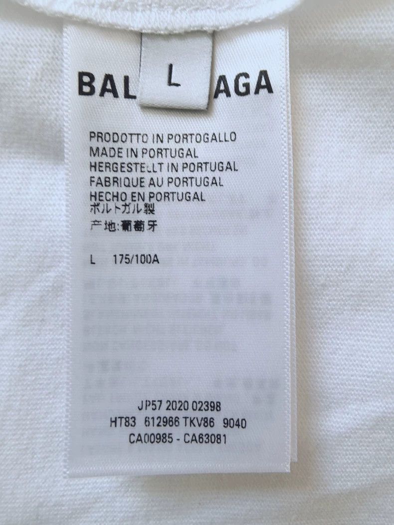 Balenciaga Balenciaga White TShirt with Embroidered Logo-2506 Size US L / EU 52-54 / 3 - 6 Thumbnail