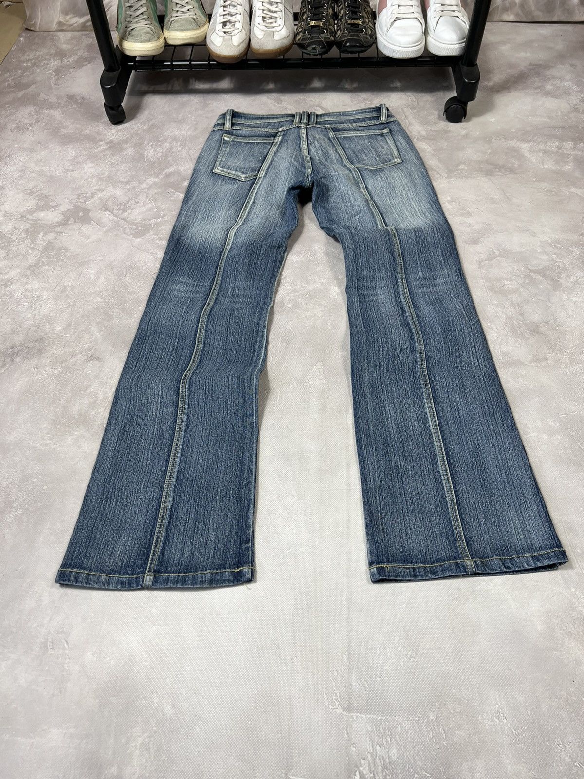 Rheistones Flared IfSixWasNine Style Fade Distressed Pants