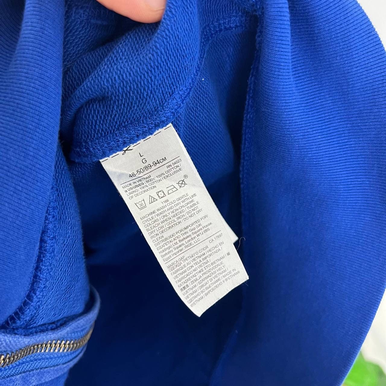 Gap Vintage Y2K GAP Big Embroidered Logo Zip Up Oversized Hoodie Size US L / EU 52-54 / 3 - 5 Thumbnail