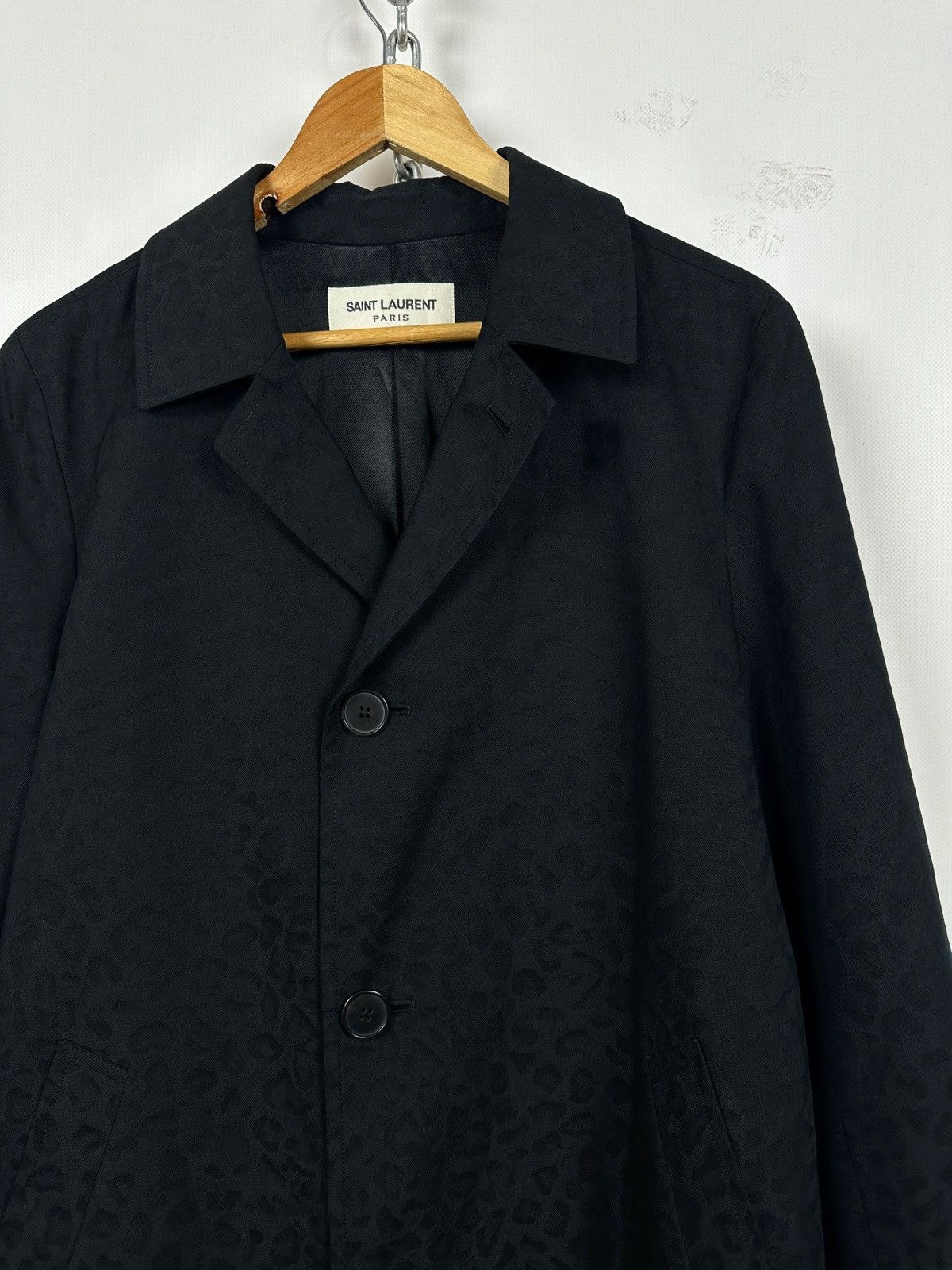 Saint Laurent Paris Saint Laurent Paris Hedi Slimane Leopard Jacquard Coat Size US S / EU 44-46 / 1 - 6 Thumbnail