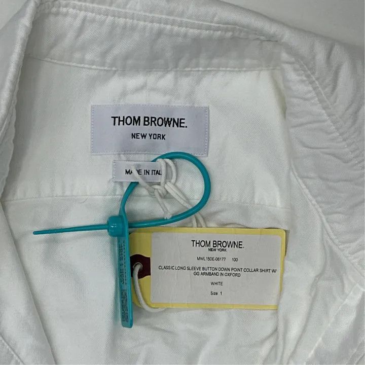 Thom Browne Thom Browne Classic Long Sleeve White Shirt -2507 Size US S / EU 44-46 / 1 - 6 Thumbnail