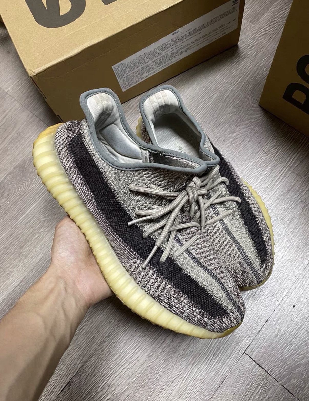 Adidas Adidas Yeezy 350 Zyon K37 Size US 9.5 / EU 42-43 - 4 Thumbnail