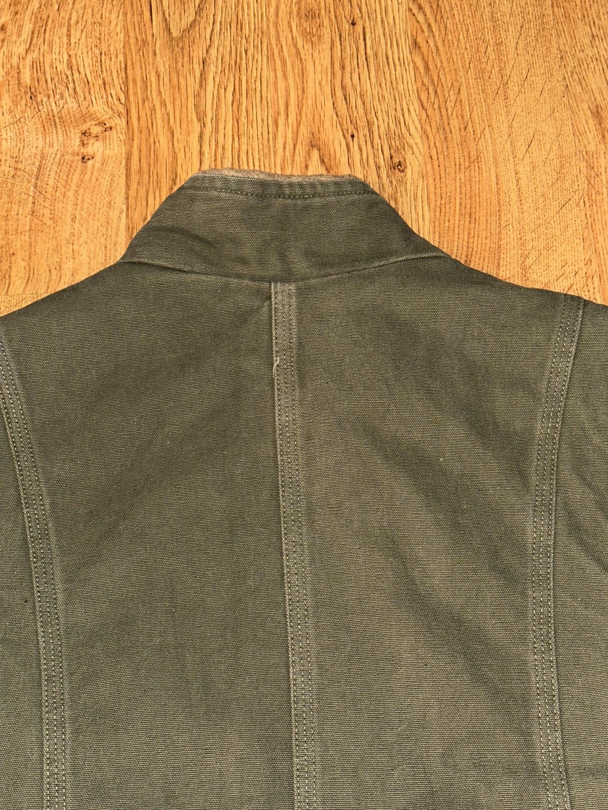Carhartt CARHARTT WV001 LOV SHERPA LINED CANVAS VEST OLIVE GREEN LRG Size L / US 10 / IT 46 - 4 Thumbnail