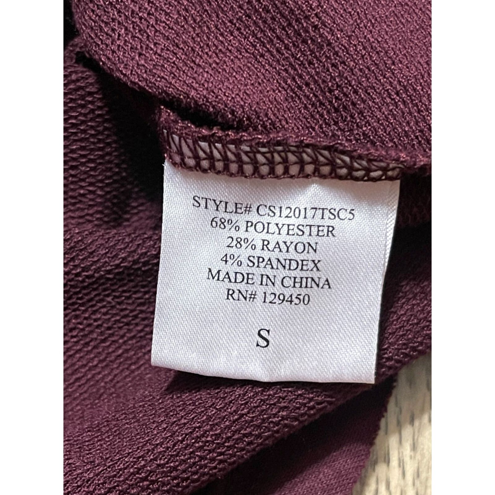 Vintage Como Shirt, Women's S Red Long Sleeve Round Neck, Striped, Basic, Modern, Casual, Regular, Fall Spring Summer, Women, T-Shirt Size S / US 4 / IT 40 - 7 Thumbnail