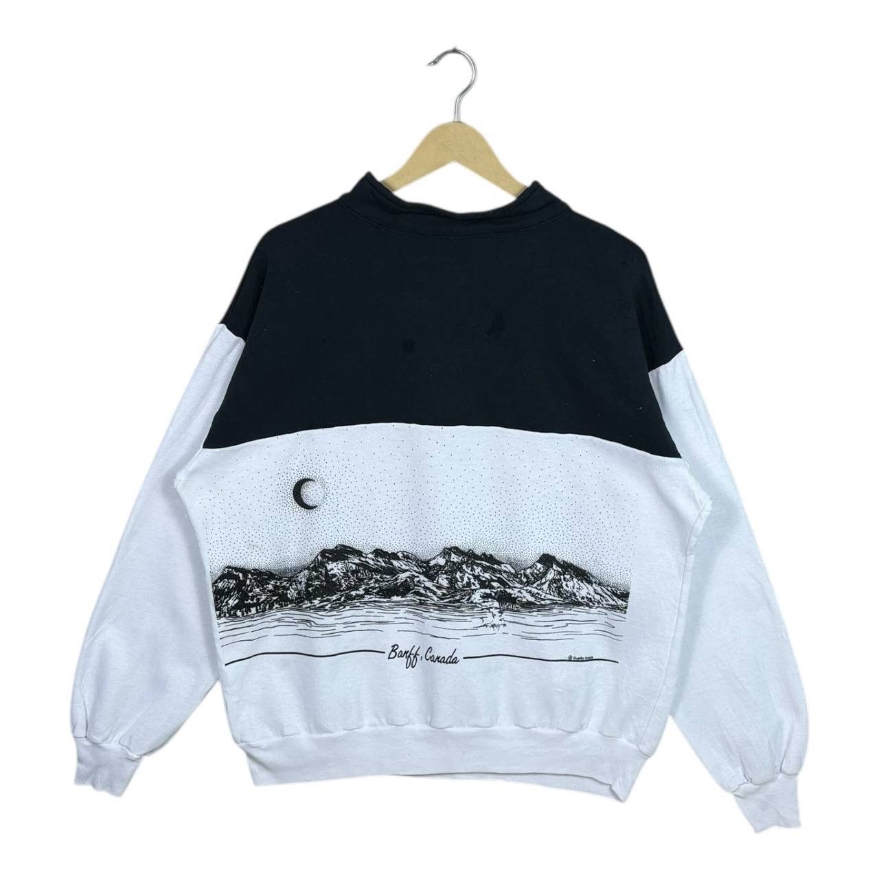 Vintage VTG 90s Banff Canada Mountain 1/4 Zip Sweatshirt XL Gorp Size US XL / EU 56 / 4 - 2 Thumbnail