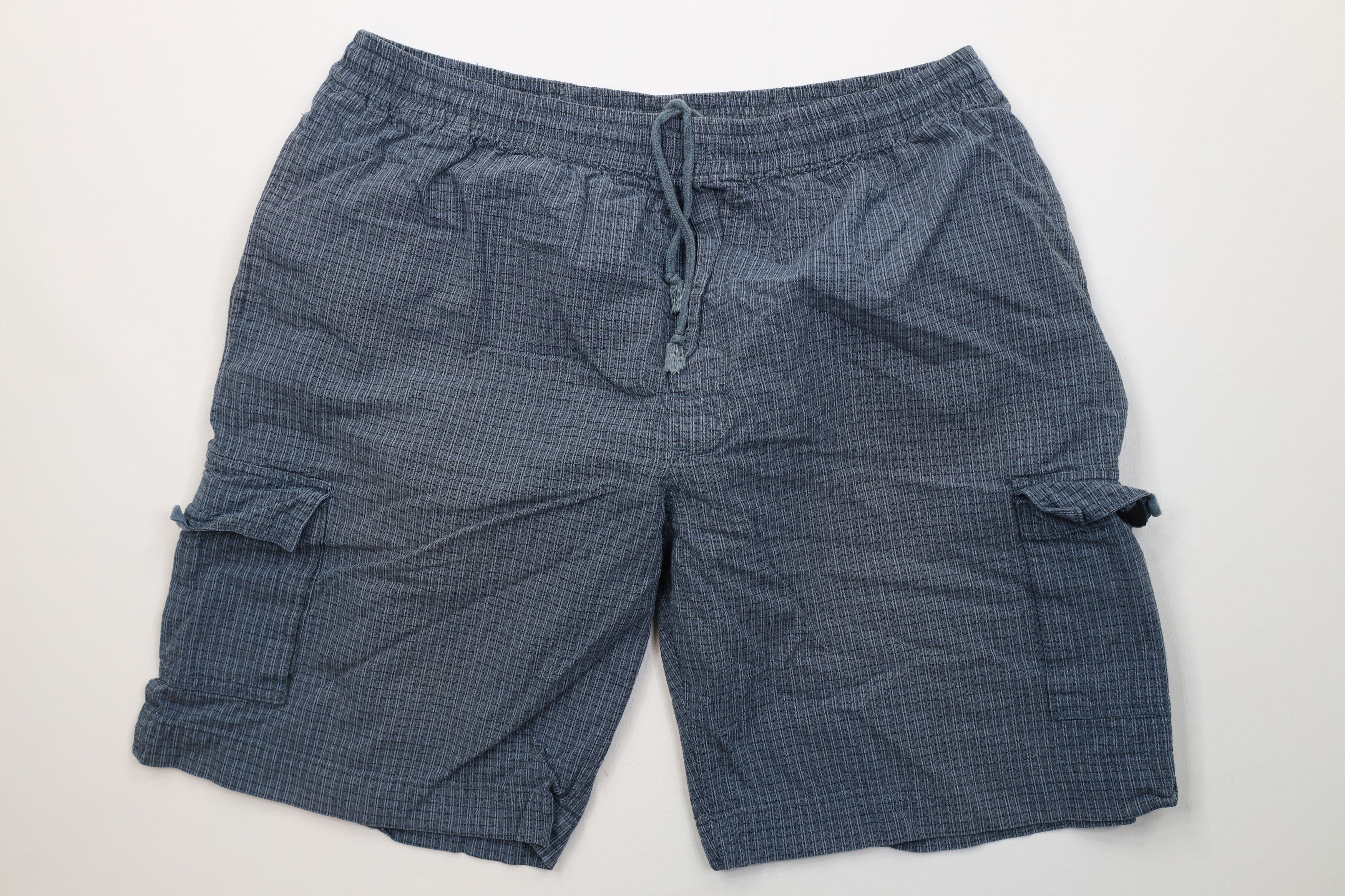 Vintage Vintage 90s Streetwear Above Knee Harem Cargo Shorts Cotton Size US 36 / EU 52 - 1 Thumbnail