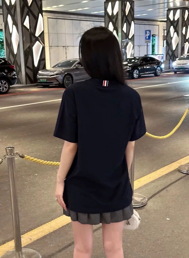 Thom Browne Thom Browne Classic three barred short sleeves Size US L / EU 52-54 / 3 - 8 Thumbnail