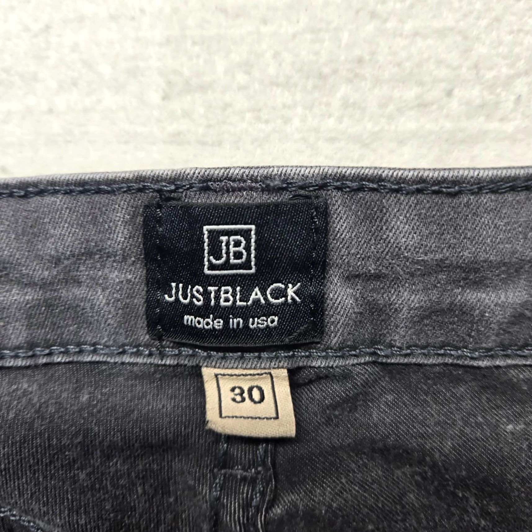 Denime JB Jeans Straight Leg Black Denim Stretch Jeggings Casual Adult Women's 30 Size 30" / US 8 / IT 44 - 3 Thumbnail
