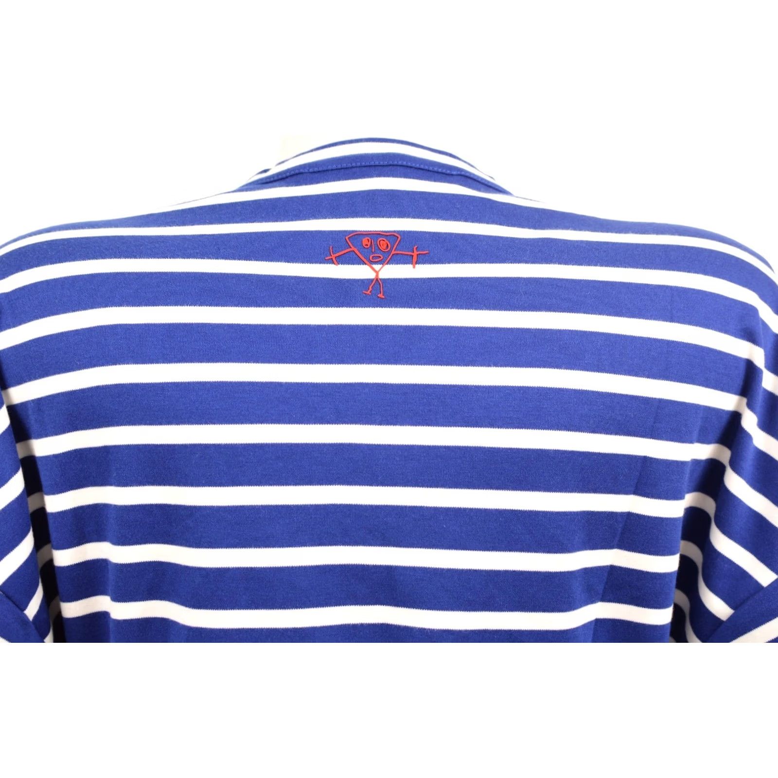 Plan C Plan C Striped T-Shirt Breton Nautical Women L Blue 100% Cotton Shirt Womens Size L / US 10 / IT 46 - 4 Thumbnail