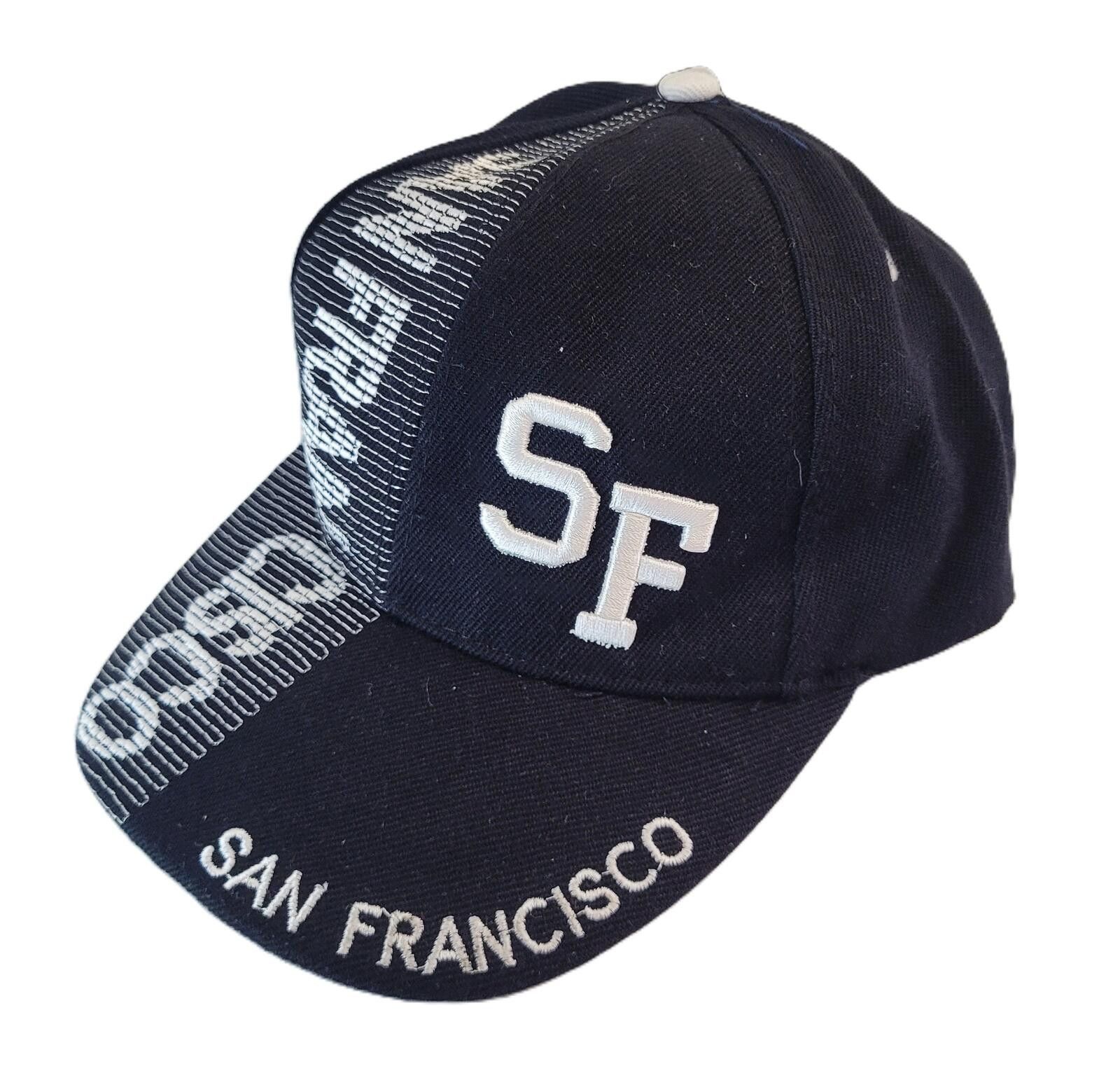 Other San Francisco Black Embroidered Baseball Cap Hat Adjustable Size ONE SIZE - 2 Thumbnail