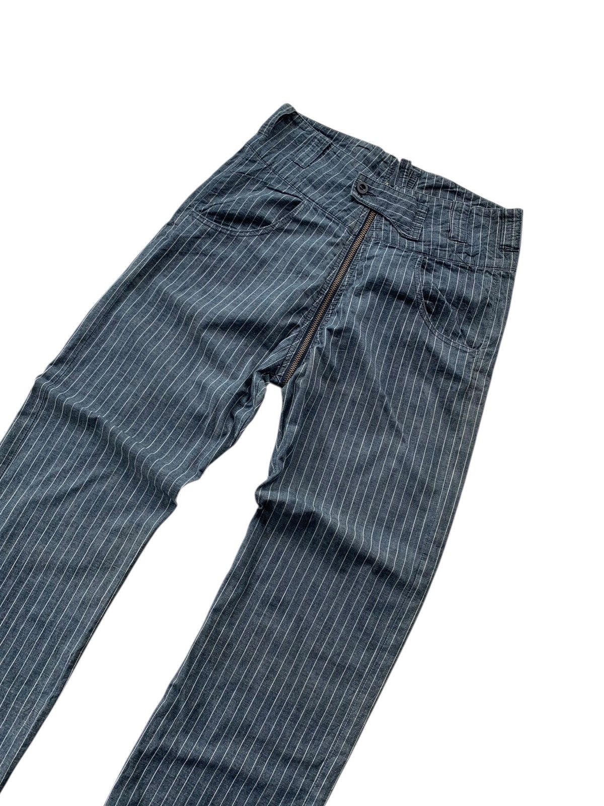 Japanese Brand Unique myc contrive striped japanese bootcut Size US 29 - 6 Thumbnail
