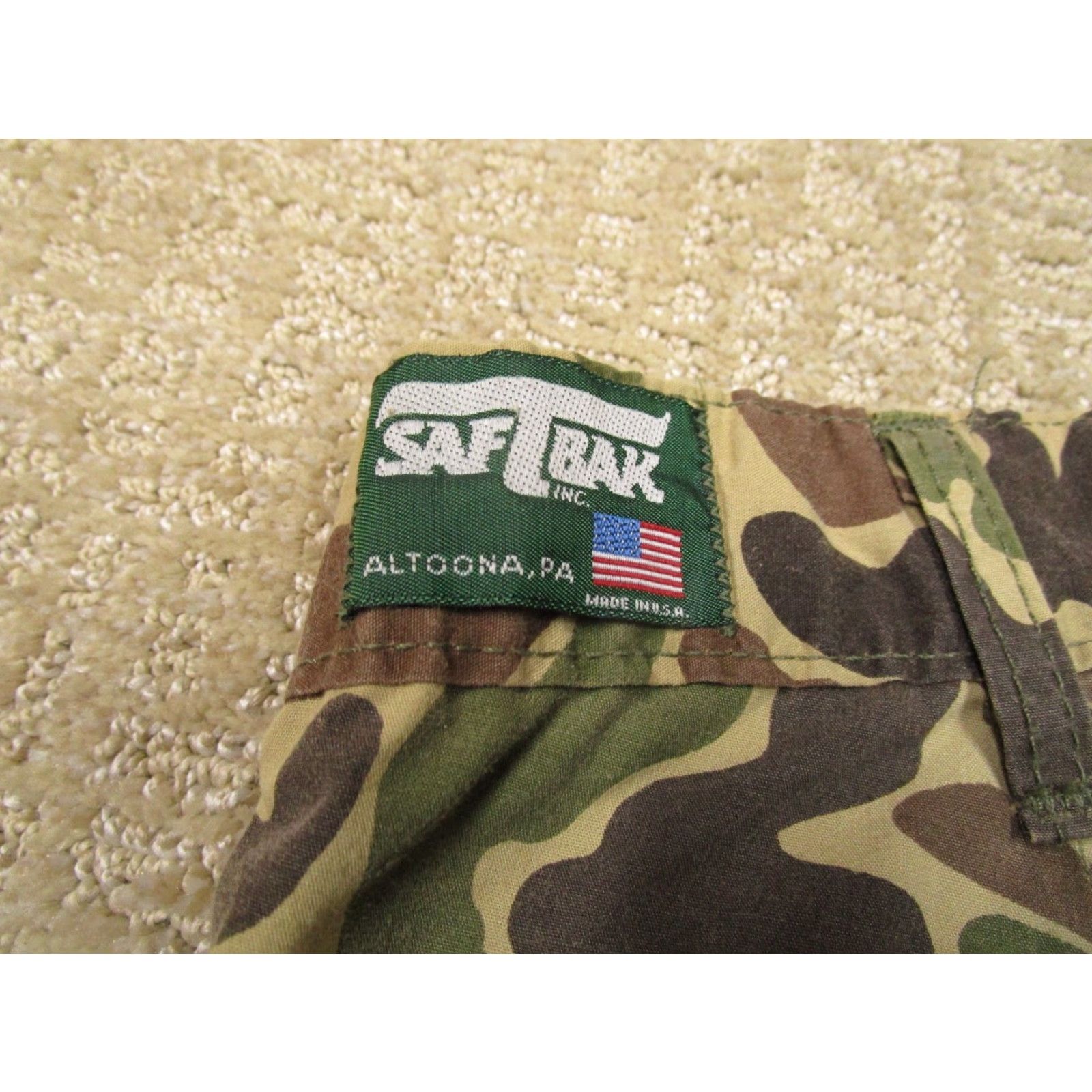 SafTbak VINTAGE Saftbak Pants Men 38x30 Brown Frog Skin Camo Brush Upland Hunting USA Size US 38 / EU 54 - 5 Thumbnail
