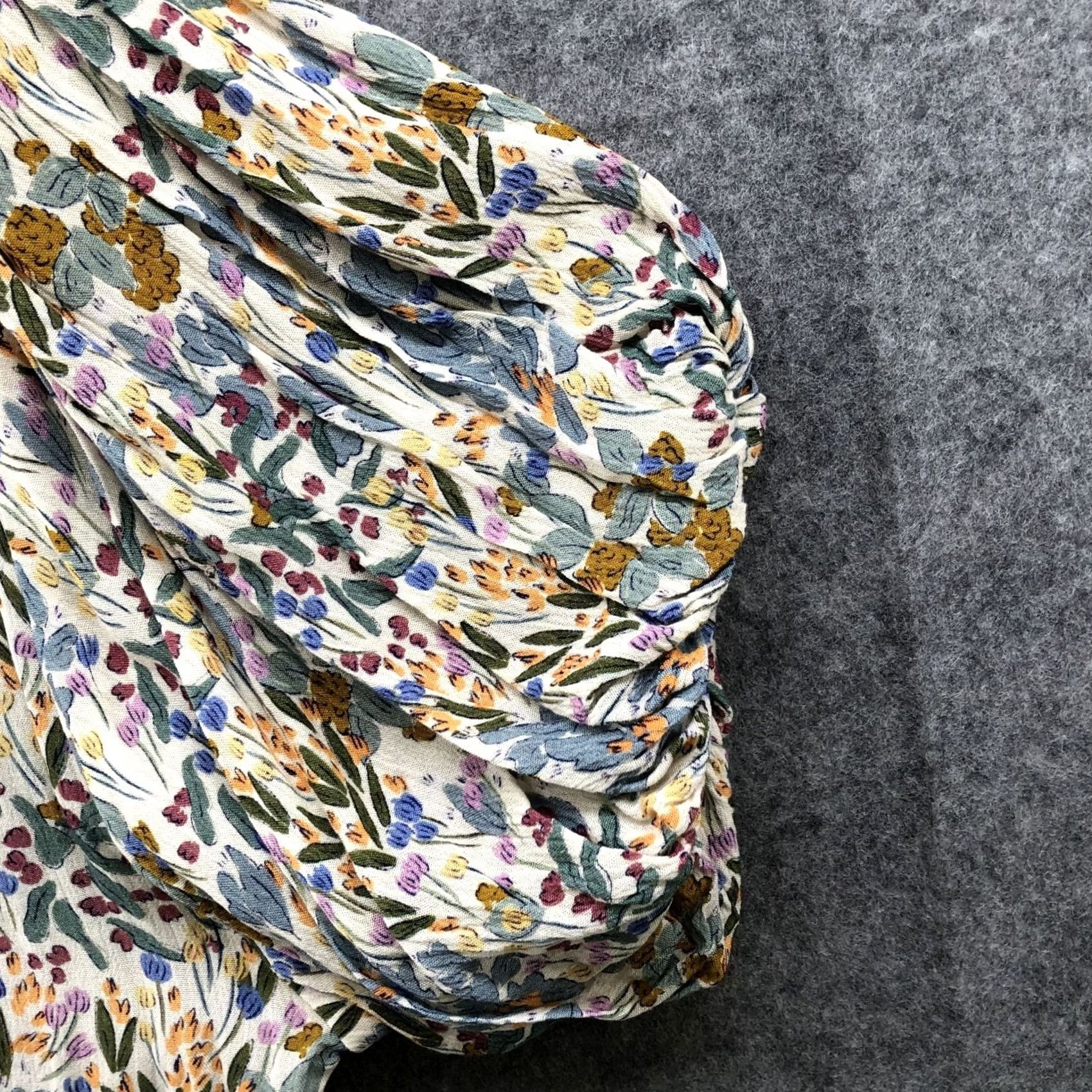 Vintage Marie Sixtine Blouse Womens M Bubble Sleeve Floral High Neck Cottagecore Prairie Size M / US 6-8 / IT 42-44 - 5 Thumbnail