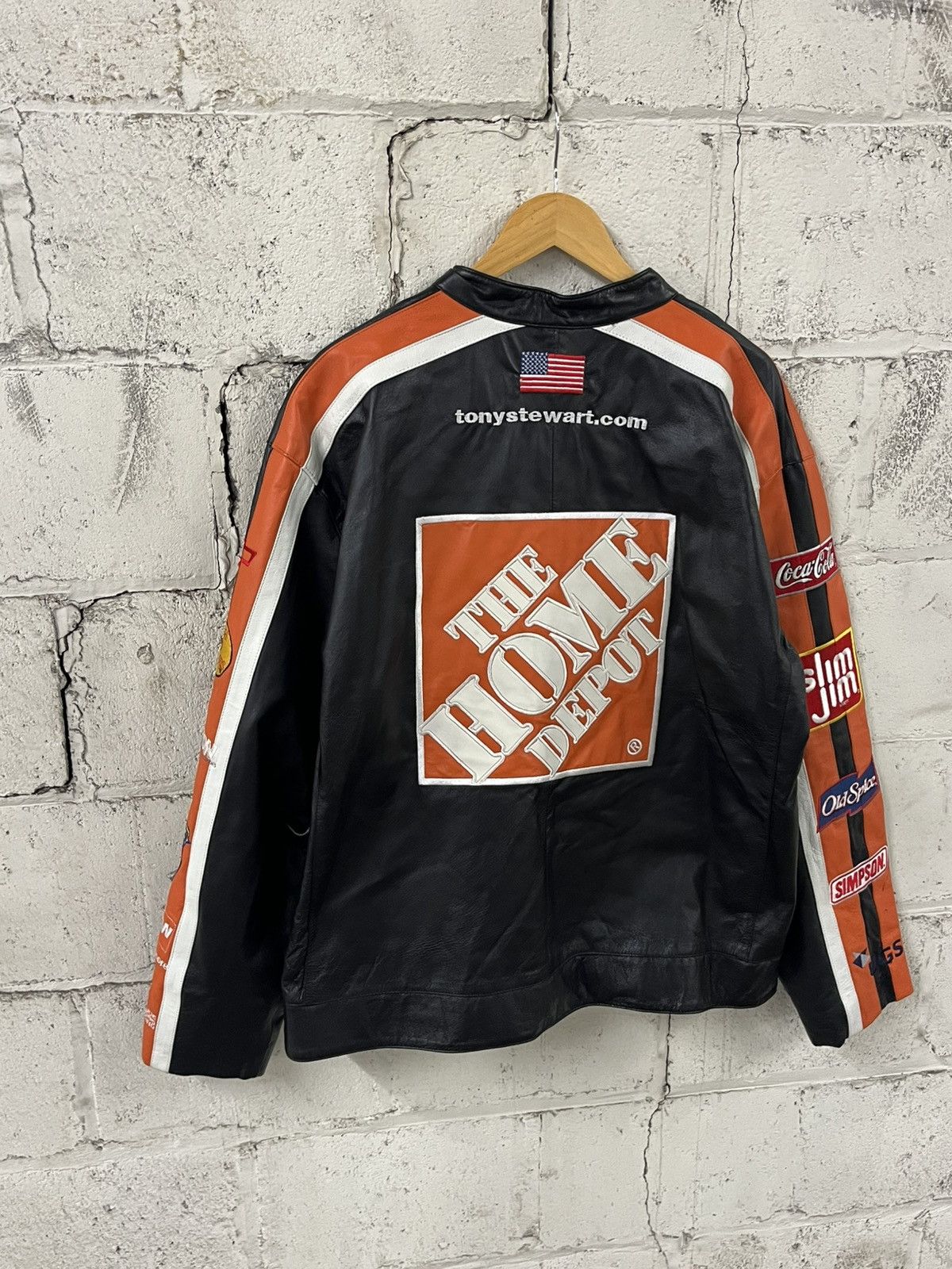 NASCAR Vintage nascar leather jacket streetwear hype rare 90s Size US XL / EU 56 / 4 - 6 Thumbnail