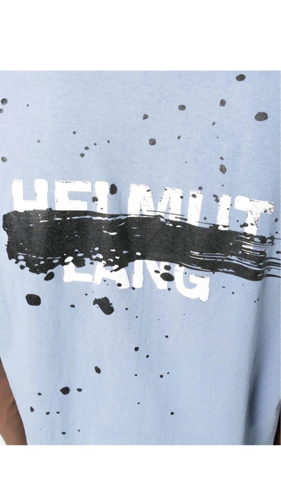 o1tko10825 Back-Printed T-Shirt in Light Blue