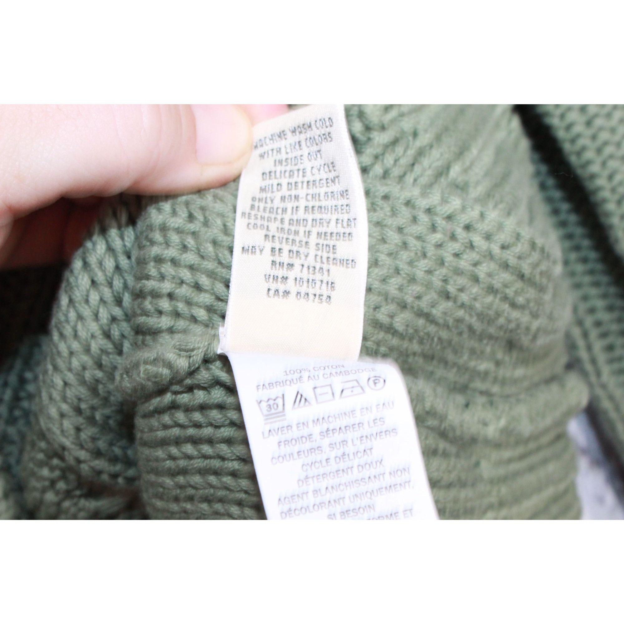 L.L. Bean LL Bean Women's Double L Cable Sweater Crewneck Bay Leaf Size S / US 4 / IT 40 - 9 Thumbnail