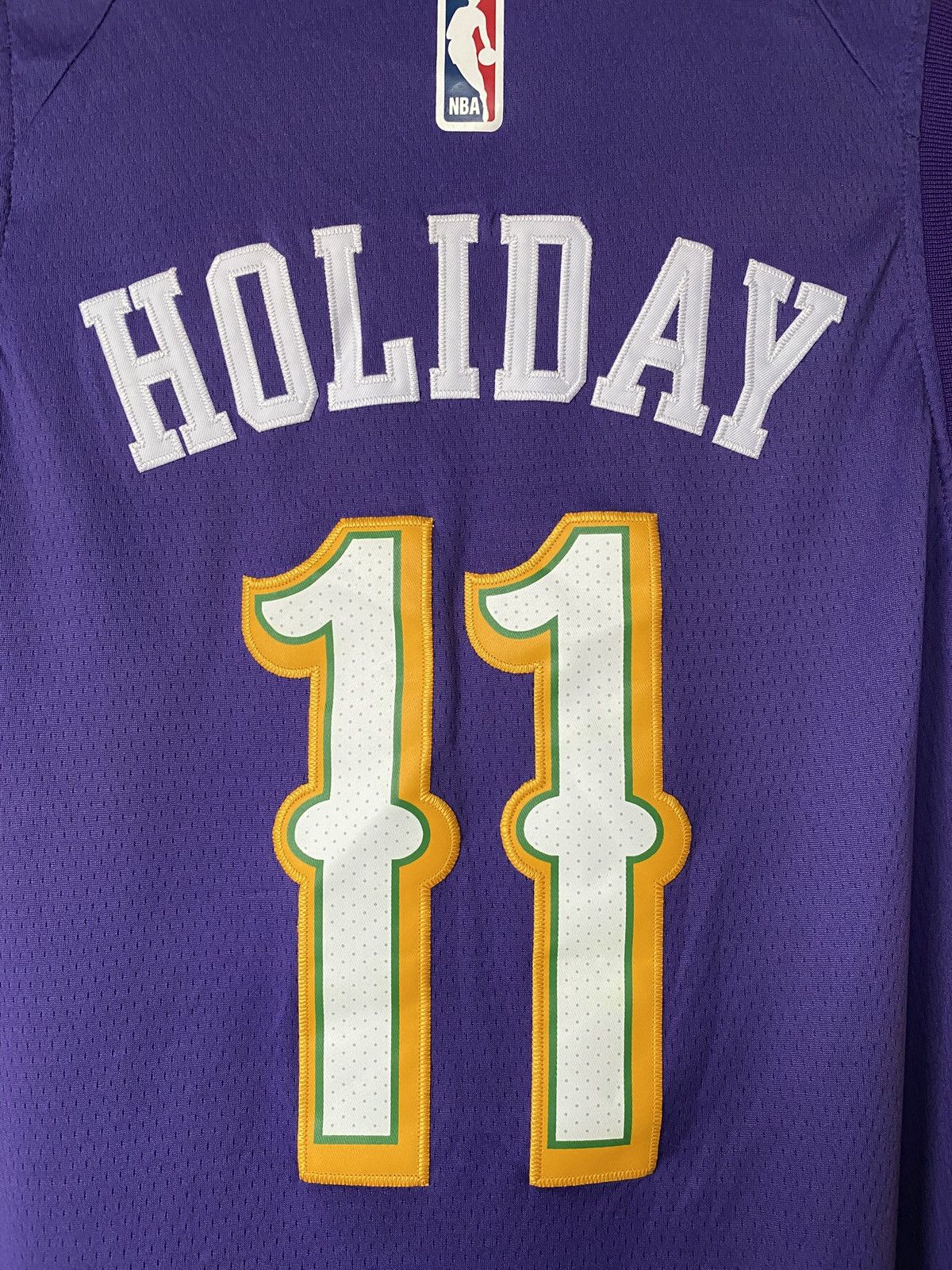 Nike Nike Pelicans Jrue Holiday 11 Mardi Gras Prple Jersey NBA52 Size US XL / EU 56 / 4 - 4 Thumbnail