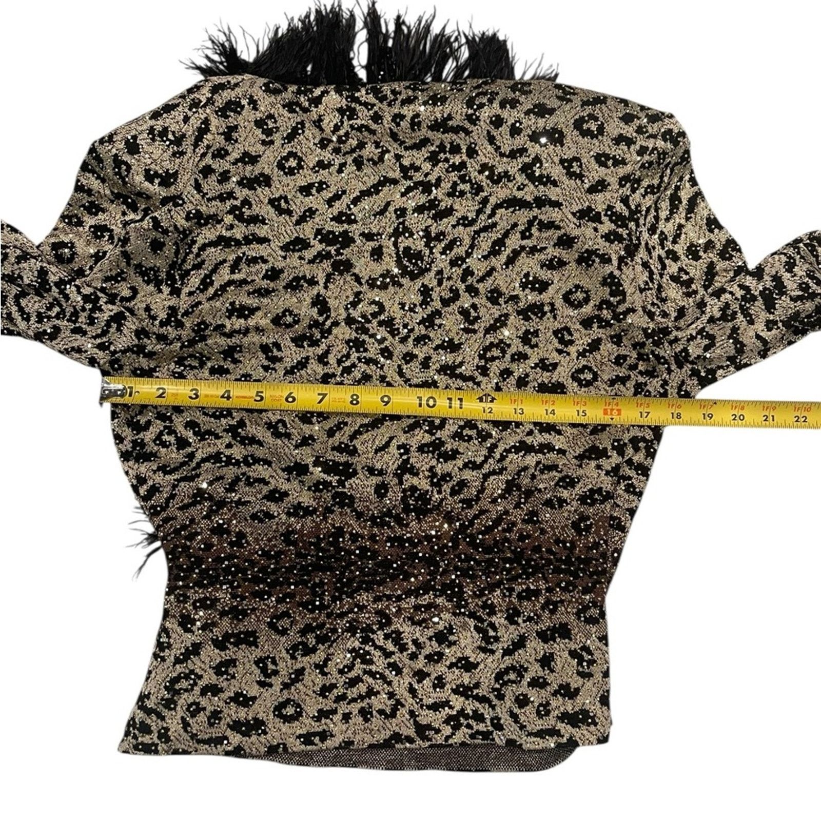 St. John St. John Studded Chic Leopard Print Sweater Sz:12 Size XL / US 12-14 / IT 48-50 - 16 Thumbnail