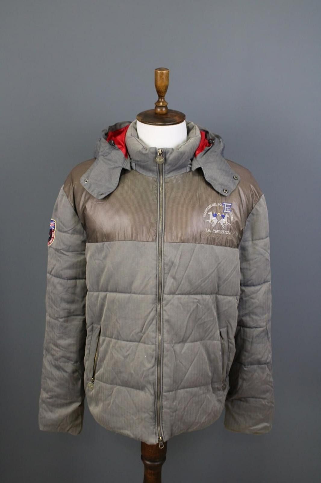 La Martina La Martina Argentina Puffer Hooded Gray Jacket Size XXXL Size US XXL / EU 58 / 5 - 1 Thumbnail