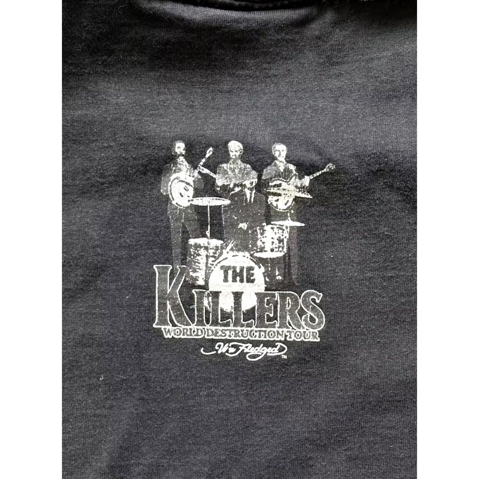 Vintage THE KILLERS WORLD DESTRUCTION TOUR BLACK ROCK TEE T-SHIRT MEN'S SIZE M Shirt Mens M Black Graphic Print 90s Tour Merch Size US M / EU 48-50 / 2 - 4 Thumbnail