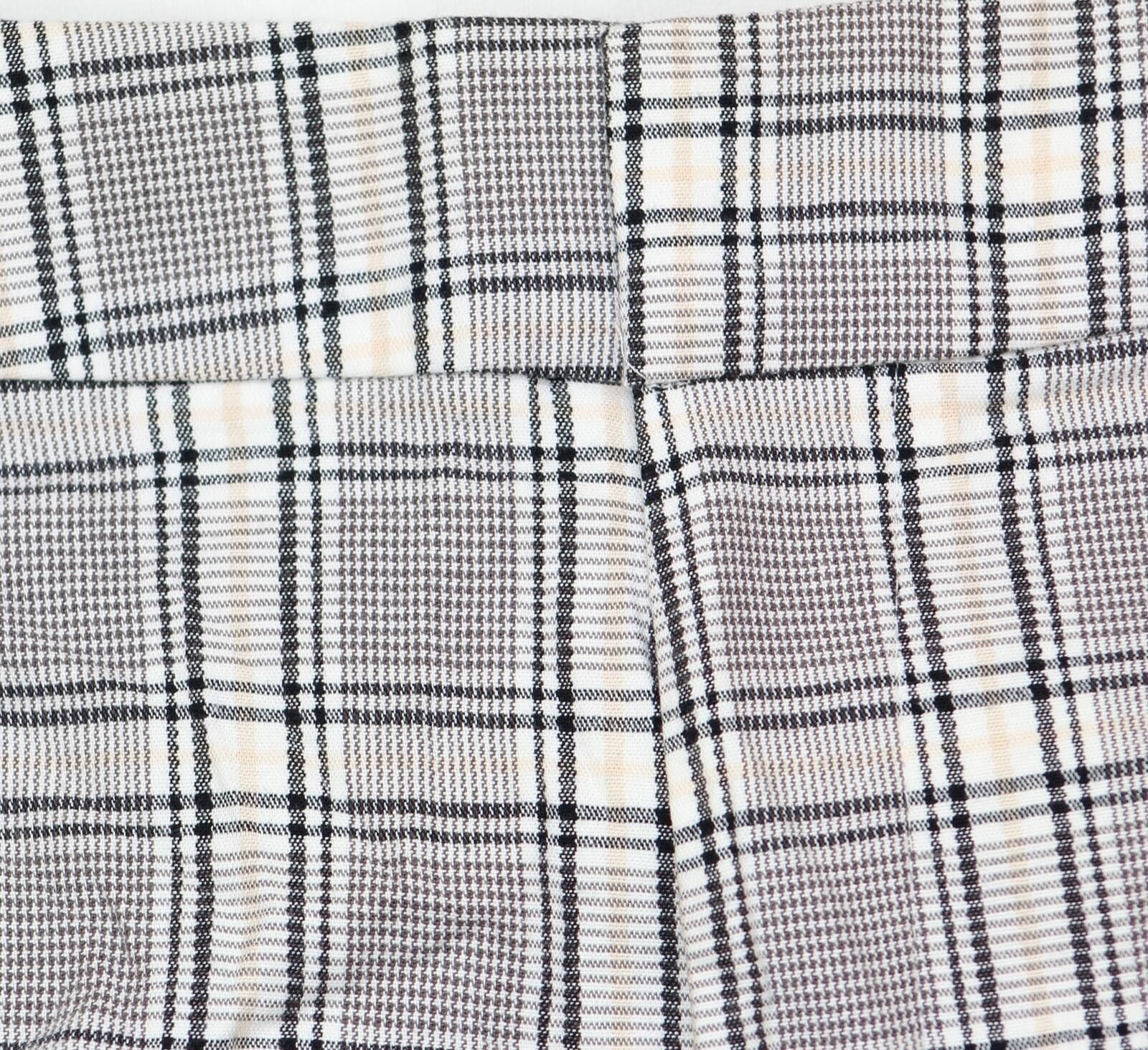 Other Nwt Ava & Viv Womens Pants 89557691 Cream Plaid Off White 26 Size 26" / US 2 / IT 38 - 4 Thumbnail