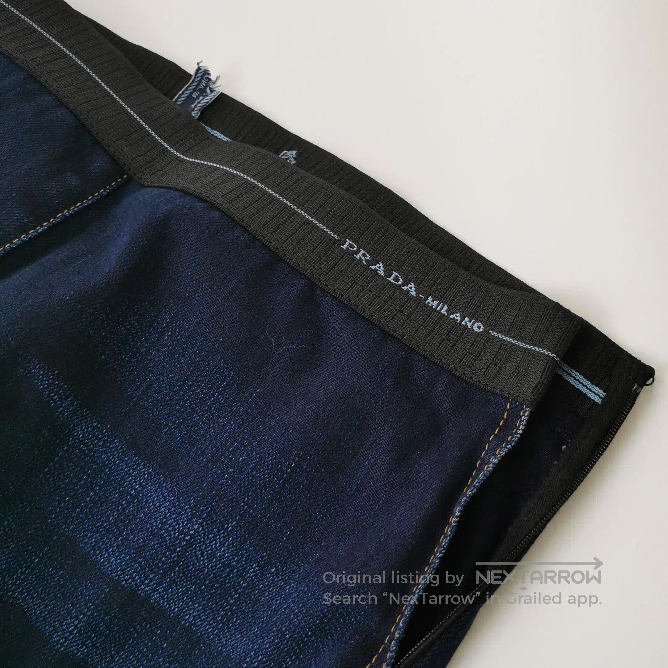 Prada Prada Logo Slim Fit Denim Pants . Size 39" - 2 Thumbnail