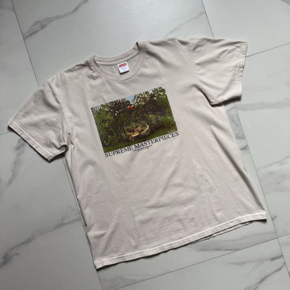 Supreme Supreme SS20 Masterpieces Natural Tee Size US M / EU 48-50 / 2 - 3 Thumbnail