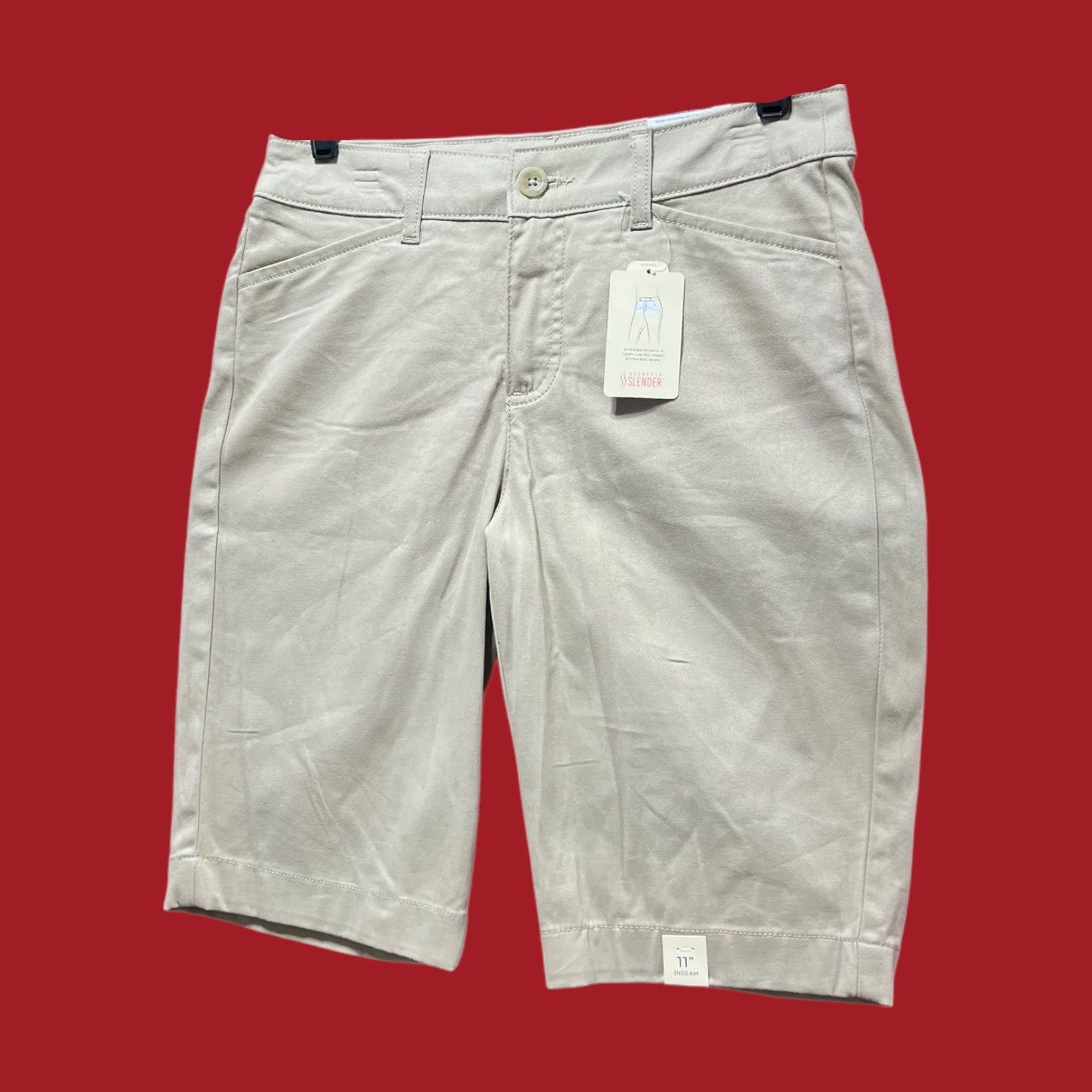 Other St. John's Bay - Women's Mid-Rise Cargo Bermuda Short - 11" Size 27" / US 4 / IT 40 - 15 Thumbnail