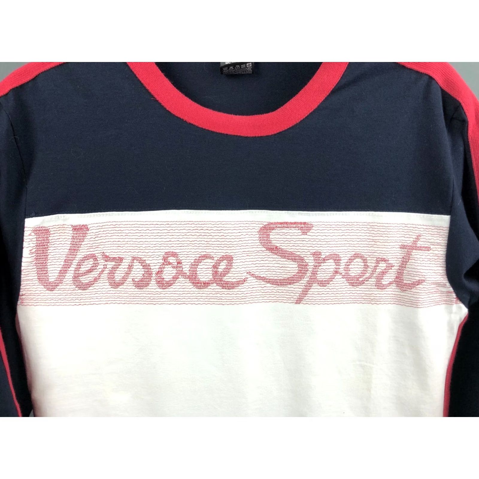 Versace Versace Sport Sweatshirt Mens Size S Multicolor Cotton Jersey Logo Embroidered Crew Neck Pullover Size US S / EU 44-46 / 1 - 7 Thumbnail