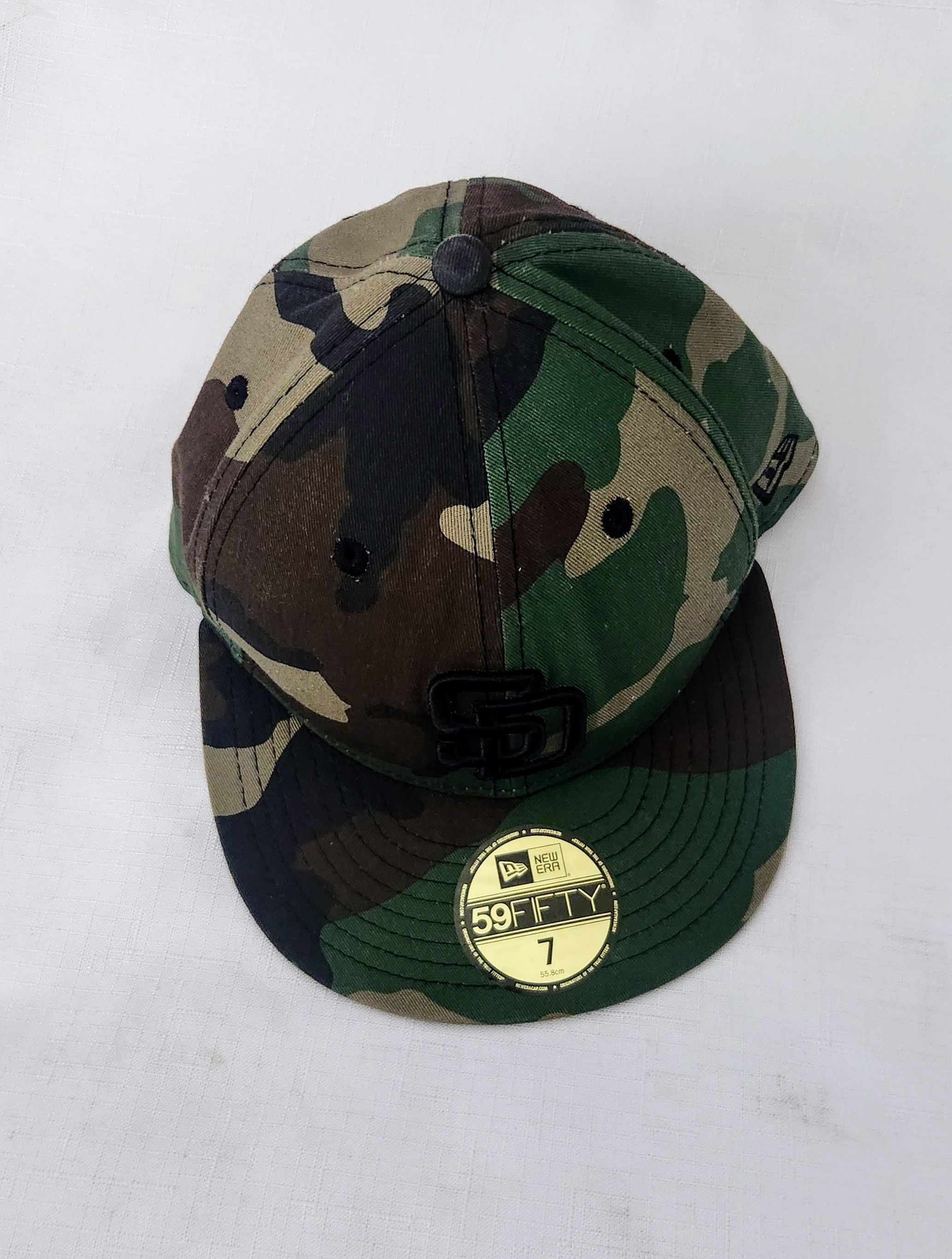 New Era New Era 59Fifty San Diego Padres Fitted Hat Woodland Camo 7 Size ONE SIZE - 5 Thumbnail