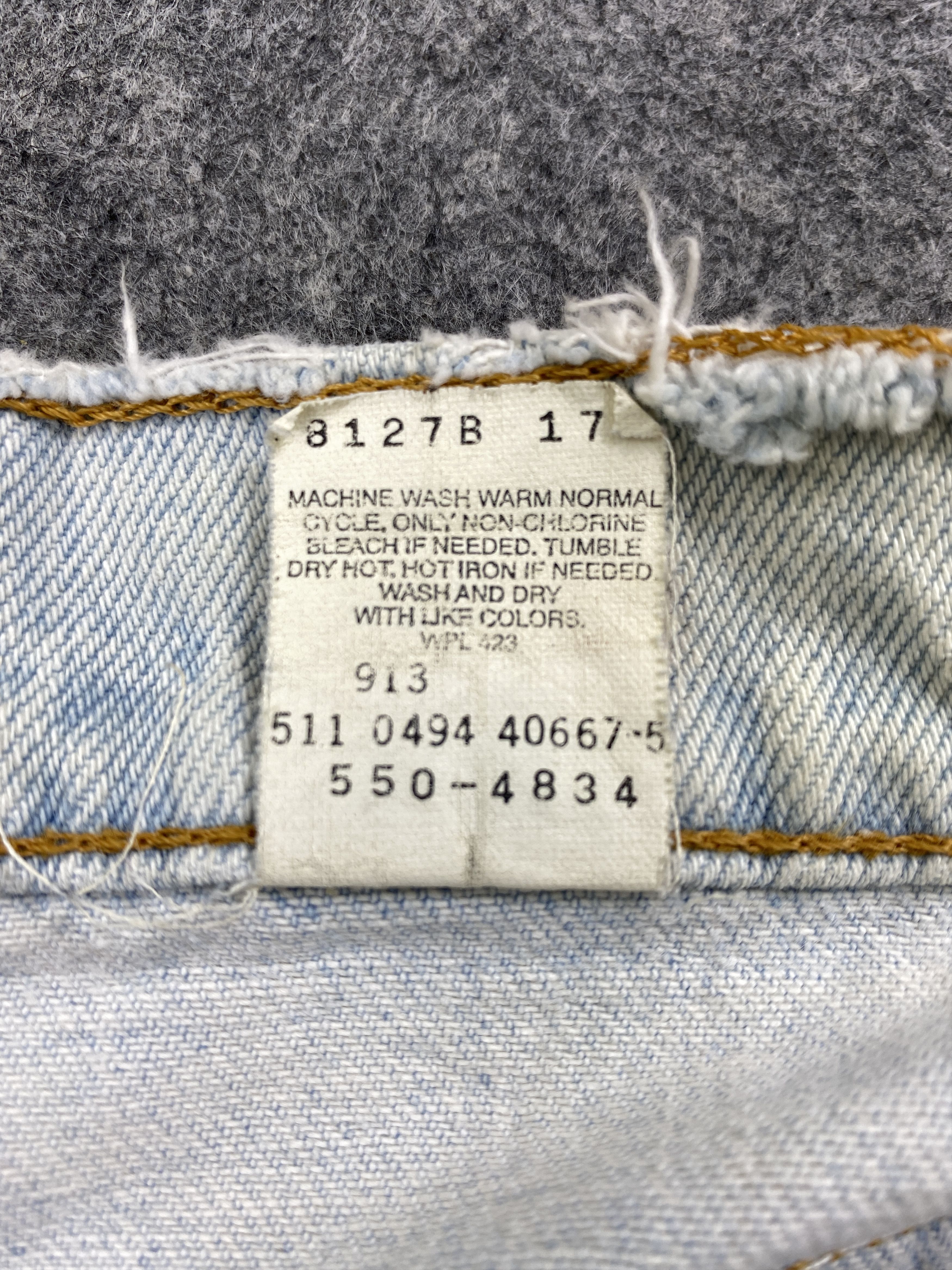 Levi's Light Blue Wash Vintage Levi's 550 USA 28x31.5 Denim -SJ003 Size US 28 / EU 44 - 9 Thumbnail