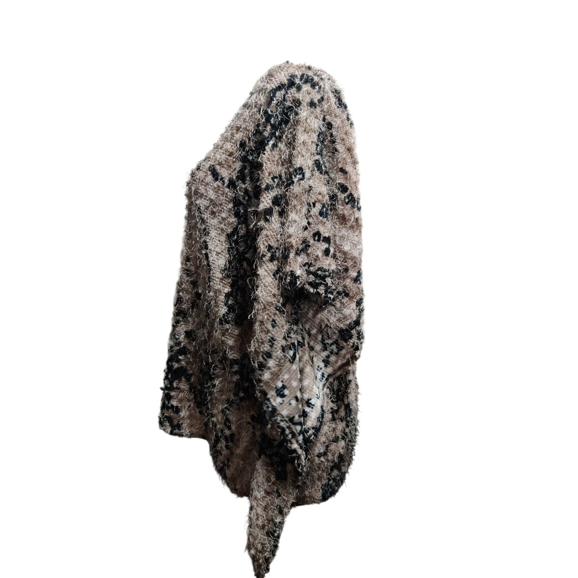 Vintage Vintage Harmony Size L/XL Leopard Eyelash Knit Top Fuzzy Tex Size L / US 10 / IT 46 - 8 Thumbnail