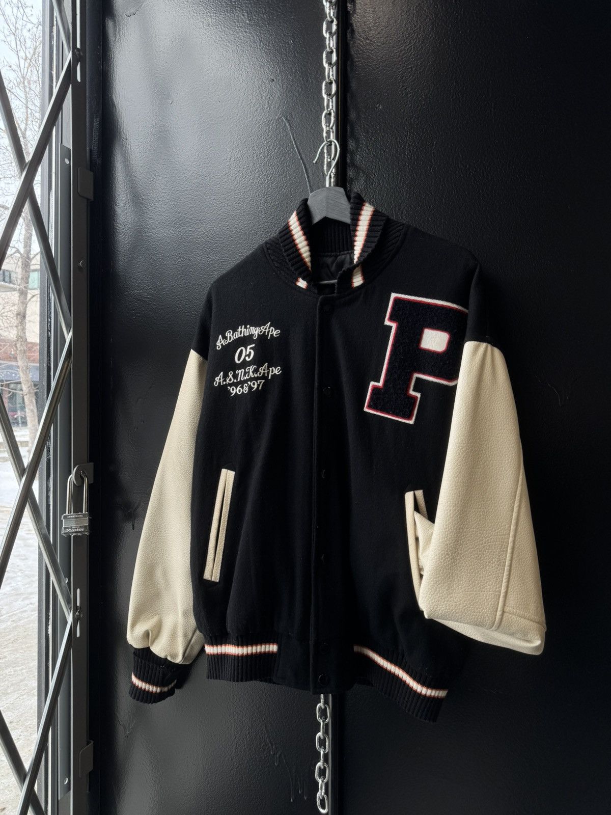 Bape SUPER RARE 5/100 VINTAGE 1997 BAPE VARSITY JACKET Size US L / EU 52-54 / 3 - 1 Thumbnail