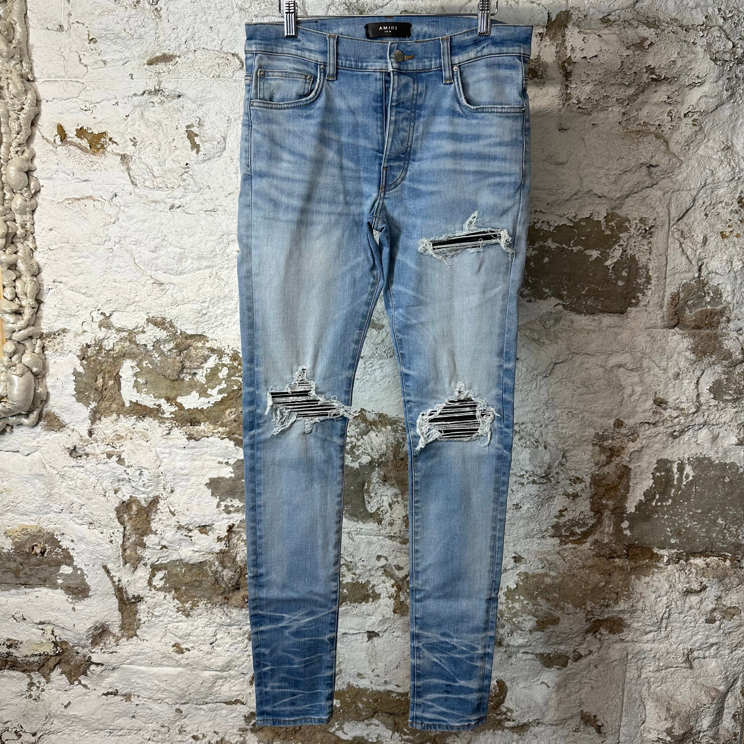 Amiri Amiri Light Indigo Bandana Mx1 Jeans Size 30 | Grailed