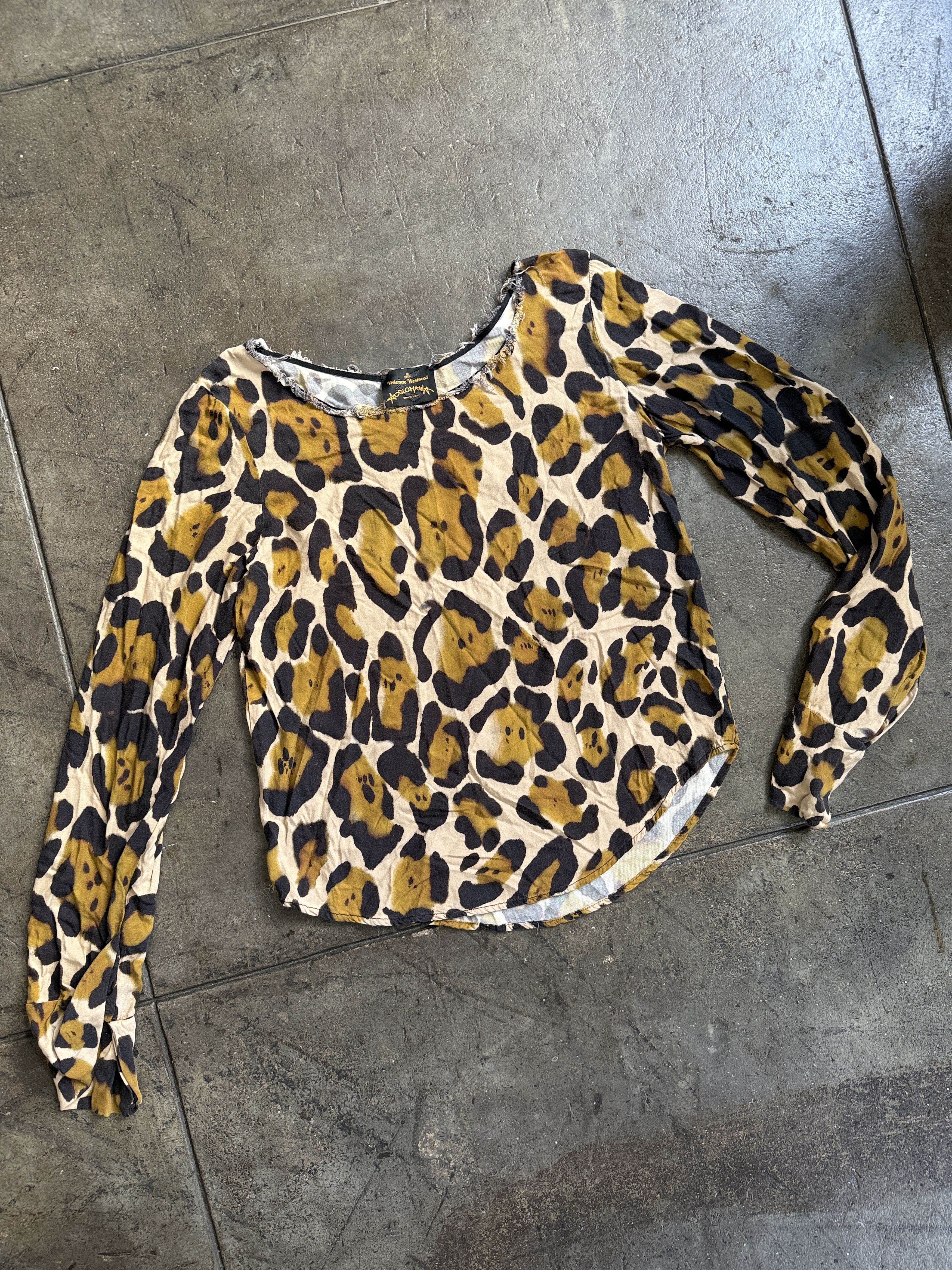 Vivienne Westwood Anglomania 2017 Viscose Leopard Longsleeve Shirt Size M / US 6-8 / IT 42-44 - 1 Thumbnail