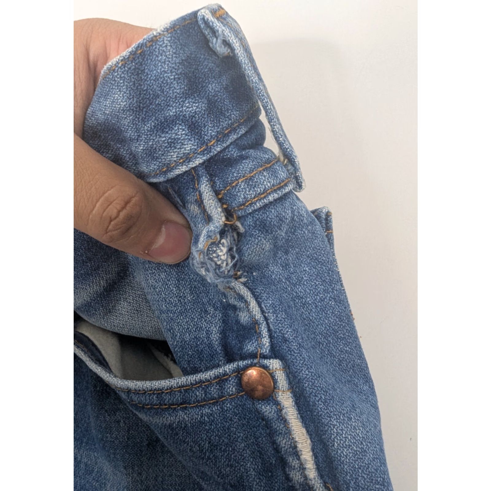 Wrangler Vintage Wrangler Jeans Men's 36x34 Cowboy Cut Bootcut 13MWZ Original Distressed Denim Blue 5-Pocket Western USA Cowboy Mens Jeans Size US 36 / EU 52 - 7 Thumbnail