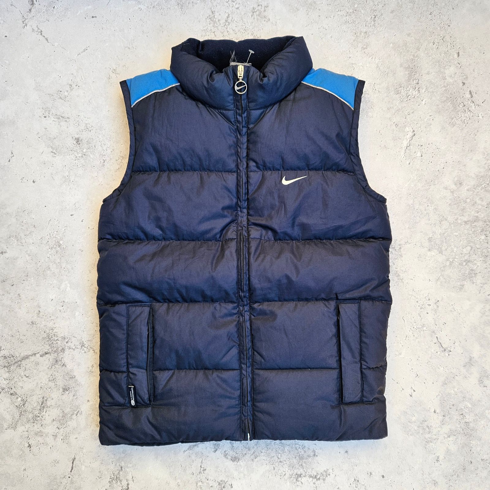 Nike Vintage Nike Puffer Vest Gilet Navy Blue Size S / US 4 / IT 40 - 1 Thumbnail