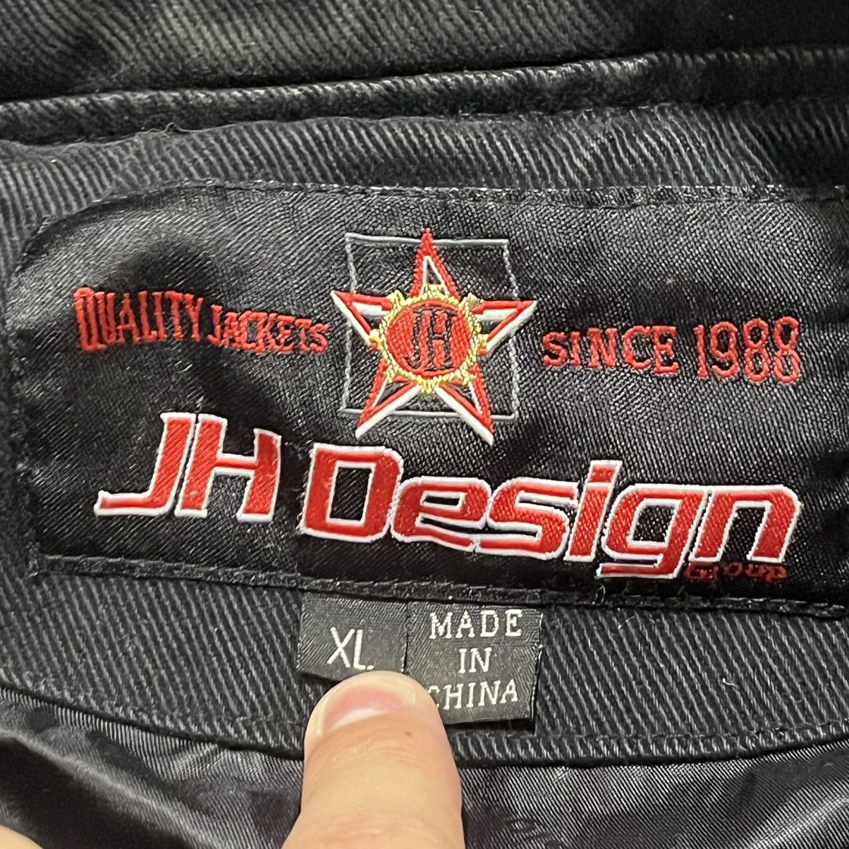 JH Design VINTAGE CROWN ROYAL JH DESIGN RACING JACKET 90s BLACK XL Size US XL / EU 56 / 4 - 9 Thumbnail