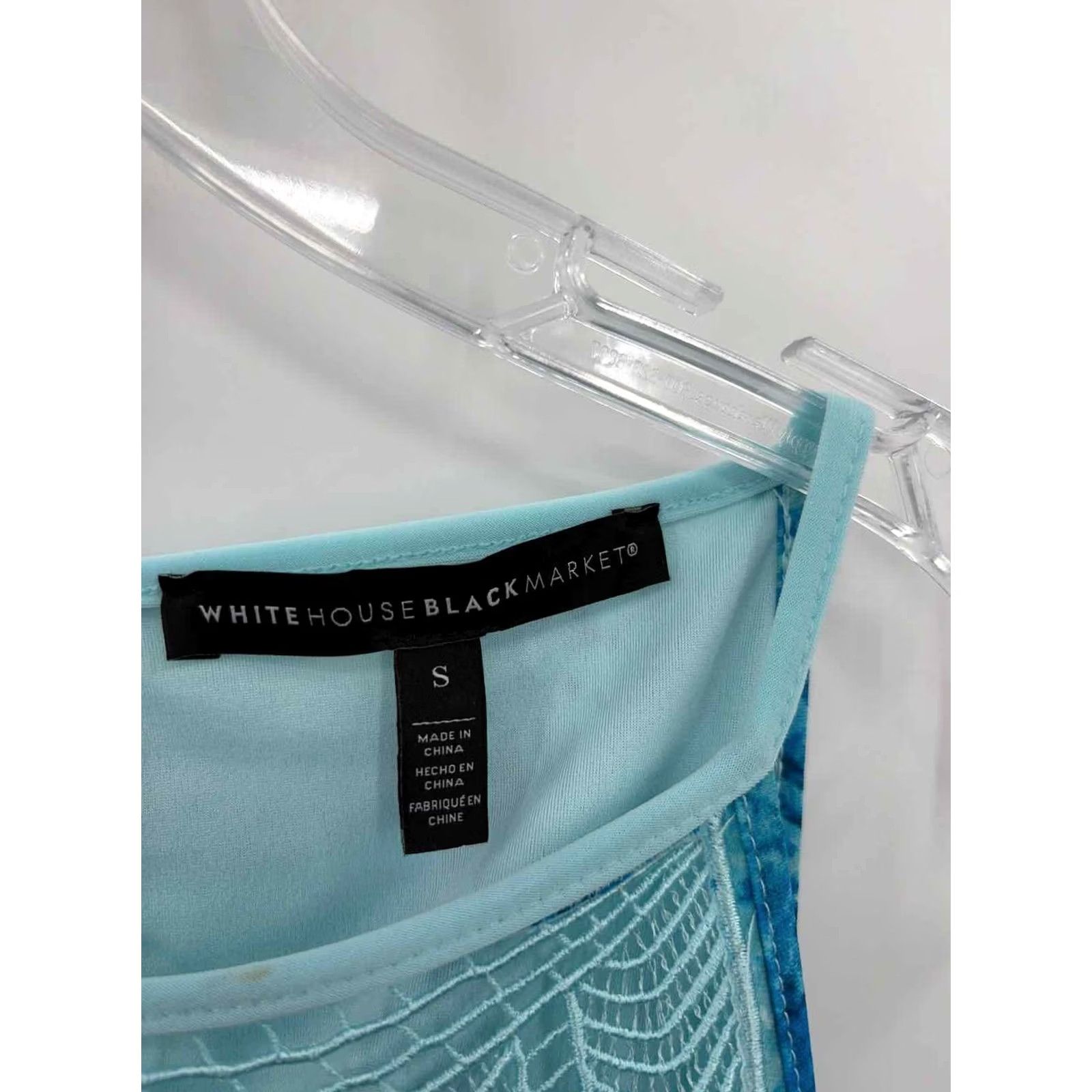 Vintage WHBM Tank Top Printed Blue Small Adult? Size S / US 4 / IT 40 - 2 Thumbnail