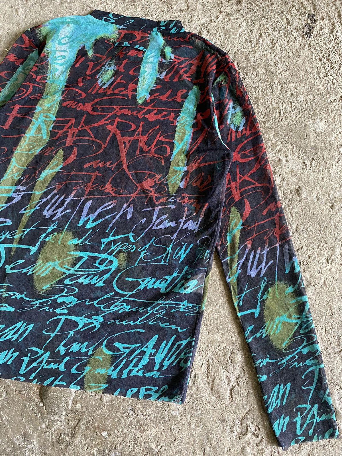 Jean Paul Gaultier Jean Paul Gaultier AW’97 “Fight Racism” Mesh Top Size US M / EU 48-50 / 2 - 11 Thumbnail
