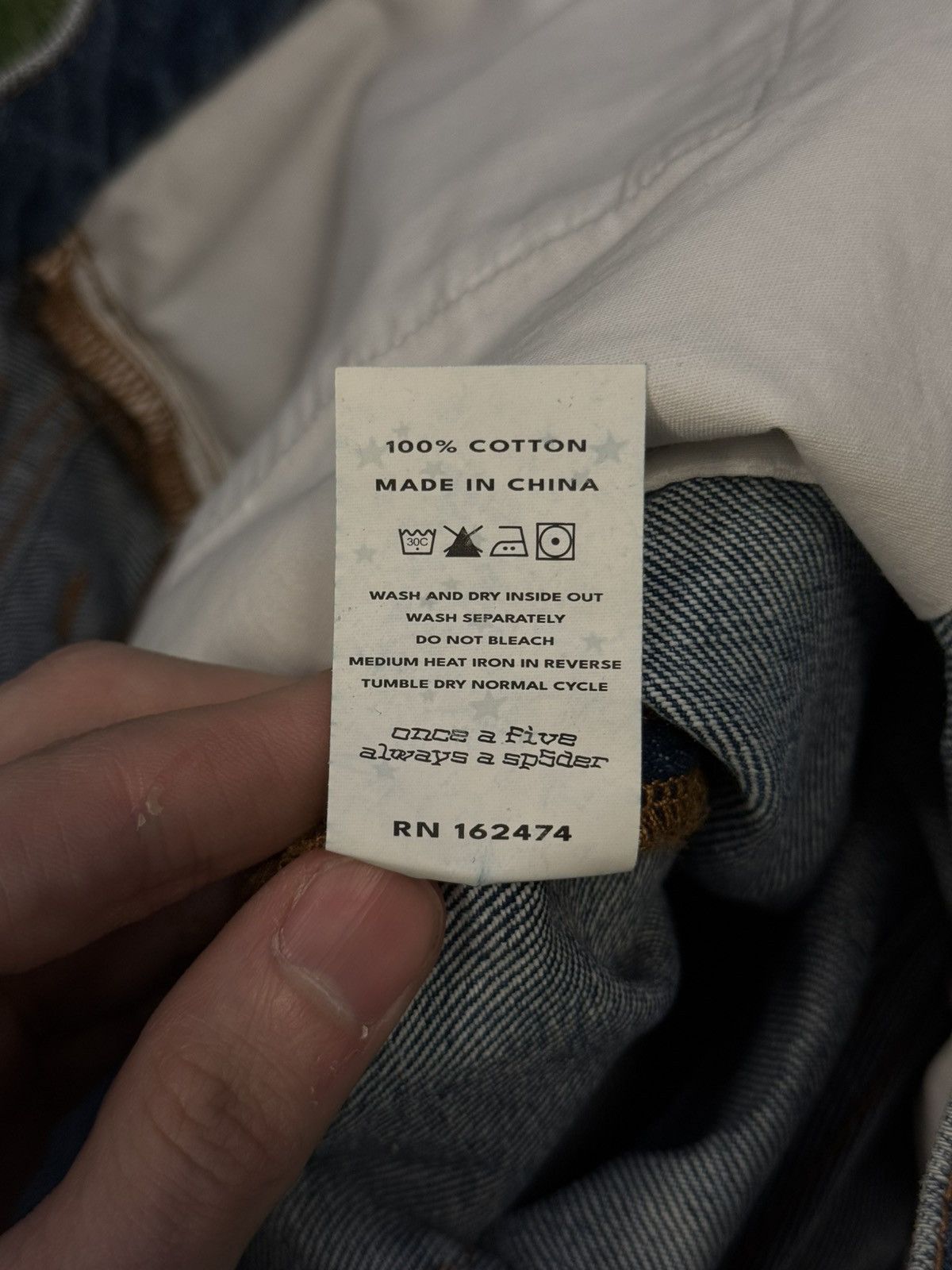 Sp5der Sp5der Worldwide Beluga Denim Jeans Size 28 (NEW) Size US 28 / EU 44 - 8 Thumbnail