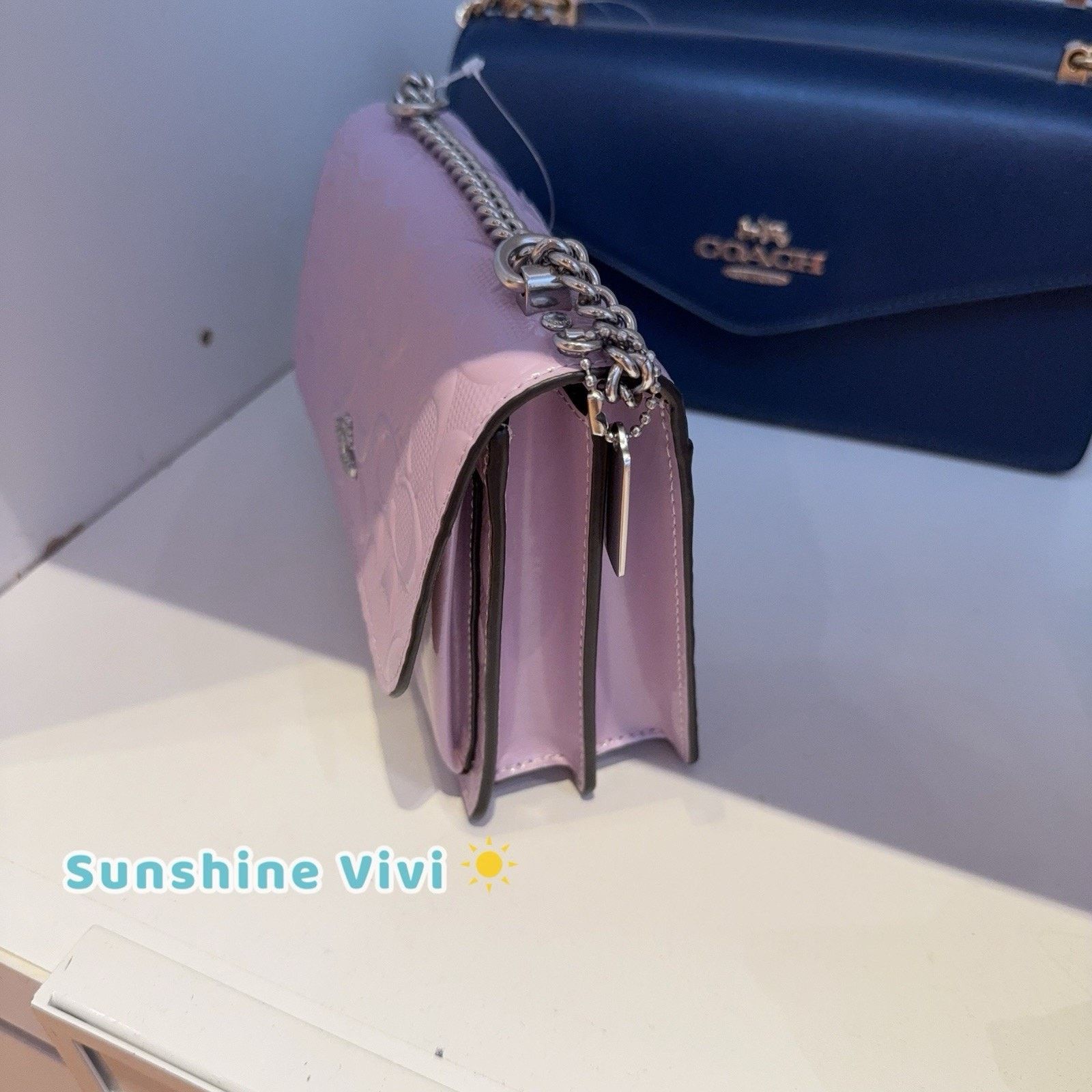 Coach NWT Coach Mini Klare Crossbody Bag Leather Violet CDB11 Size ONE SIZE - 7 Thumbnail