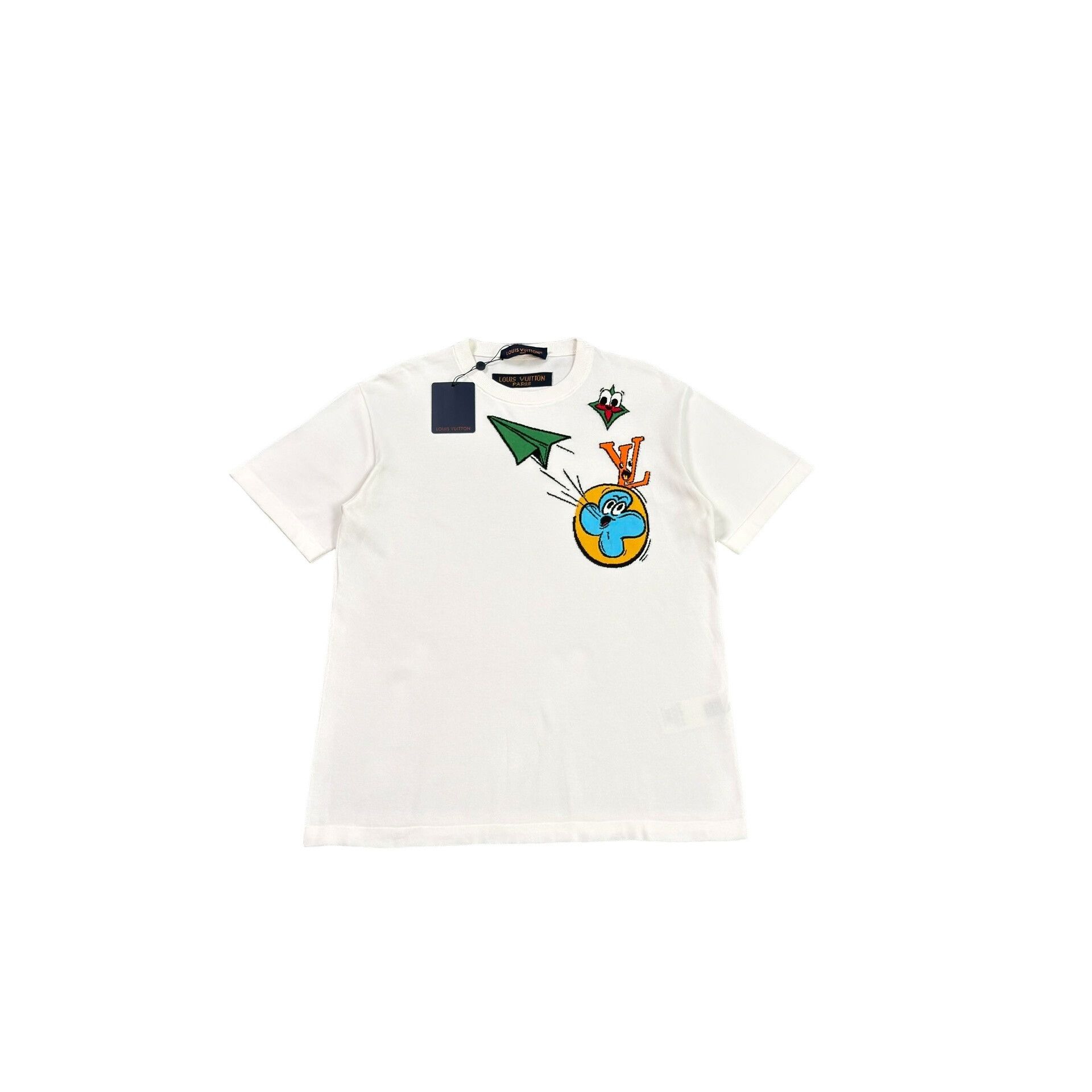Louis Vuitton Louis Vuitton Airplane Graphic Knit T-Shirt M Size US M / EU 48-50 / 2 - 1 Thumbnail