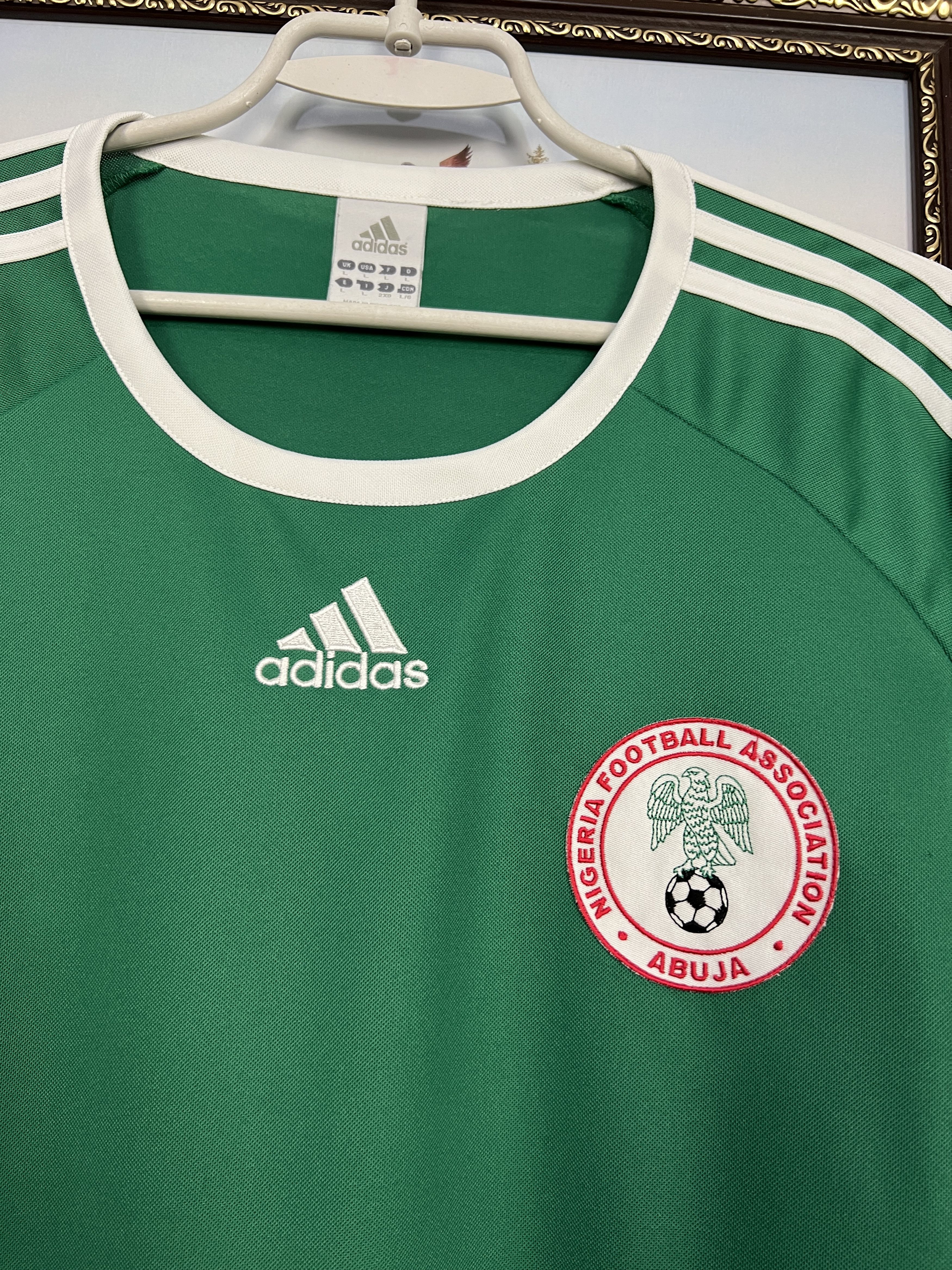 Adidas Nigeria Home football shirt 2006 Soccer Adidas National Team Size US L / EU 52-54 / 3 - 3 Thumbnail